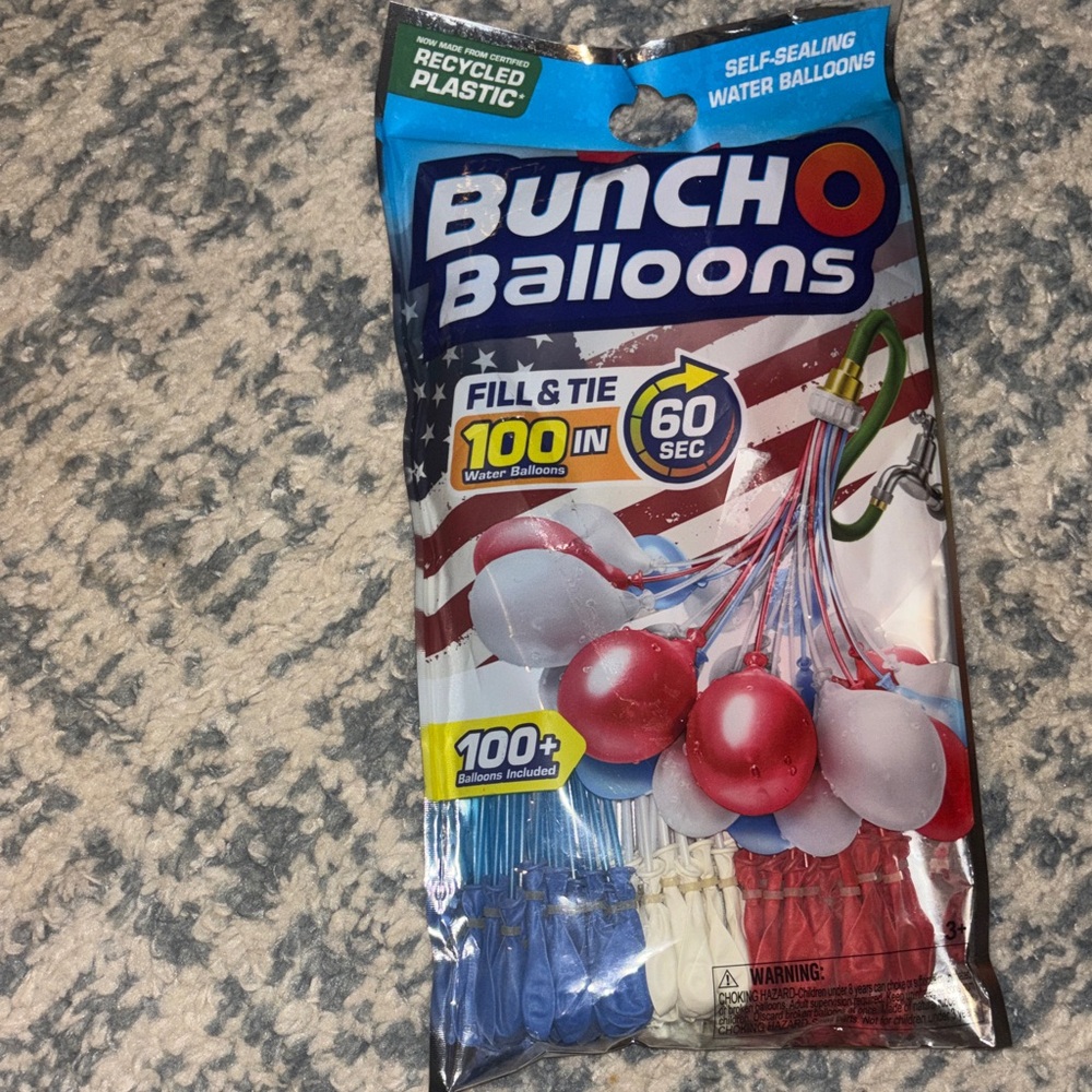 Patriotic Water Balloons - Red, Blue, White